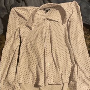 Poked it long sleep dress shirt